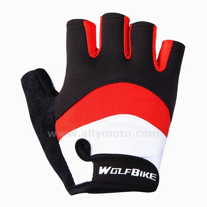130 Microfiber Breathable Mesh Gloves Unisex Half Finger@3